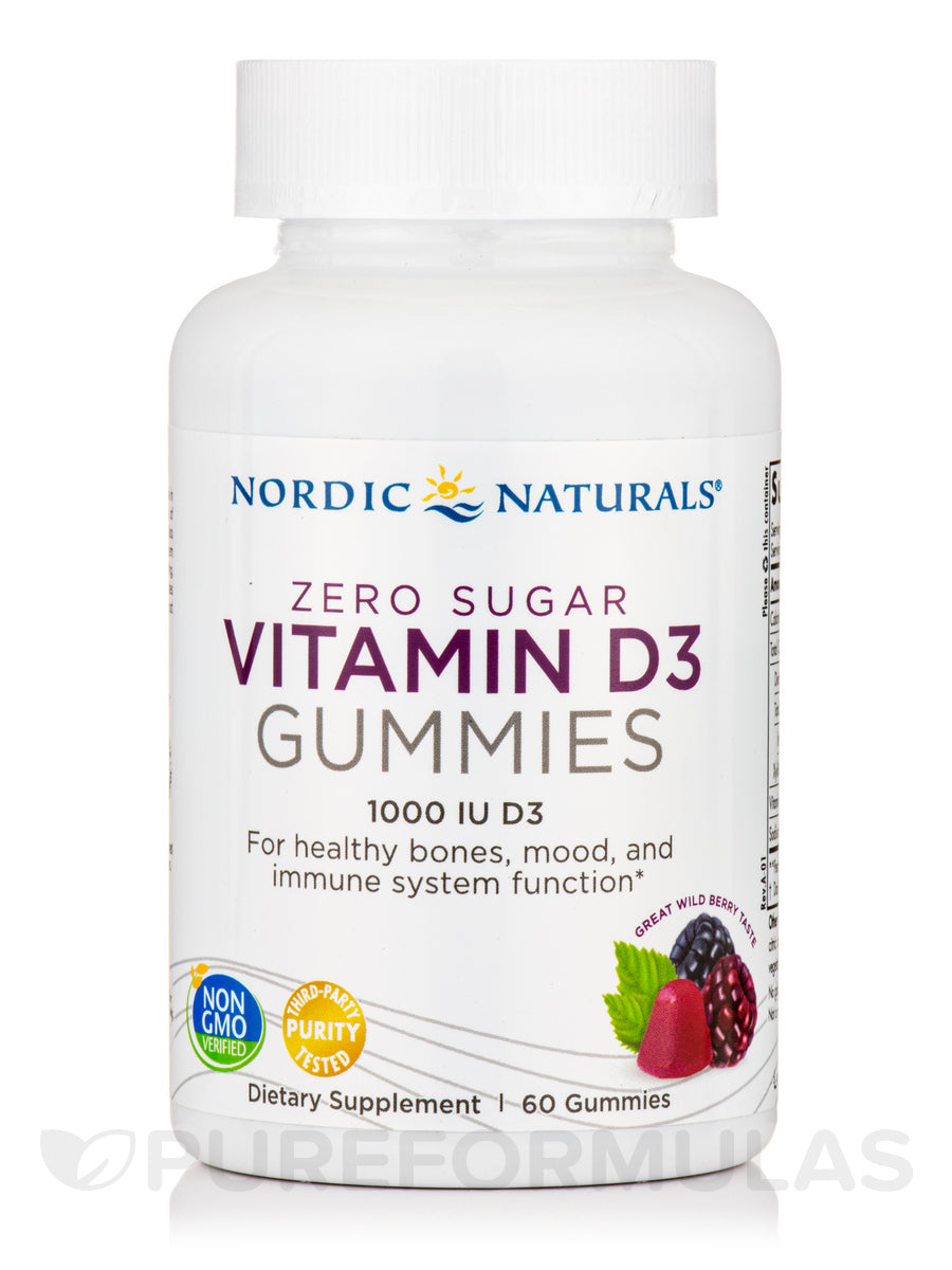 Nordic Naturals Zero Sugar Vitamin D3 Gummies - 60 Gummies